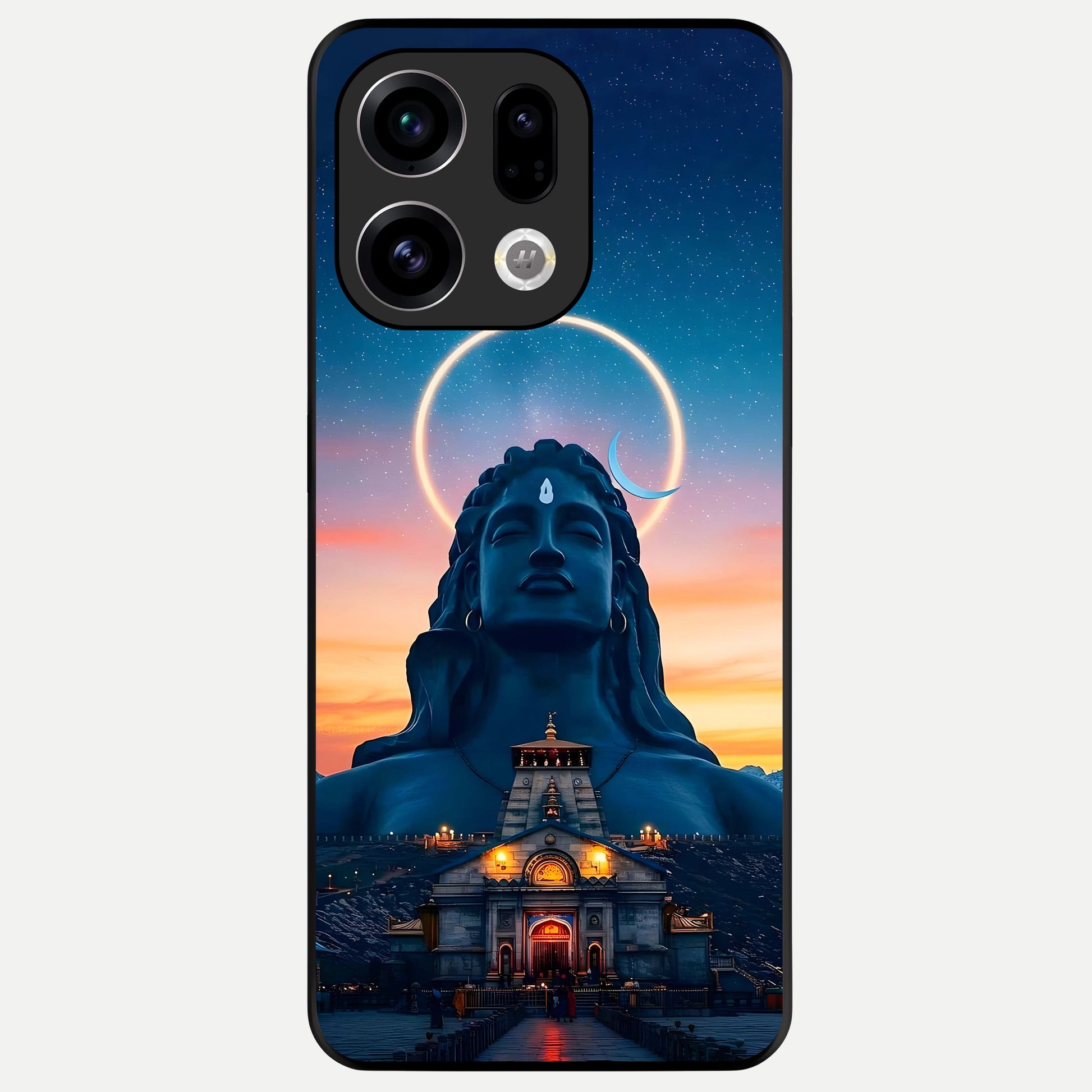  Eternal Shiva Aura Glass Case For Oppo Find X9 back cover – full design glossy printed glass finish