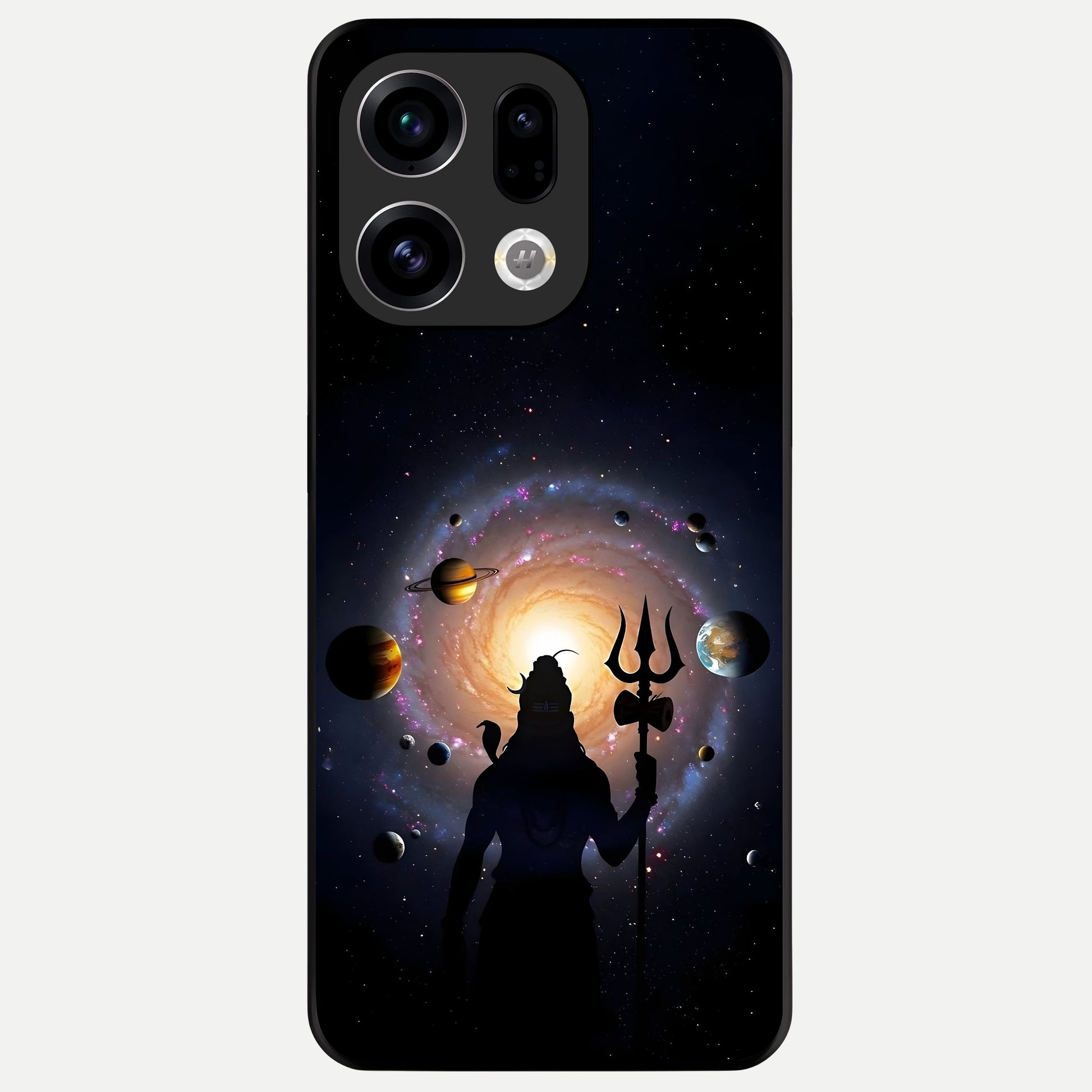  Galactic Shiva Vision Glass Case For Oppo Find X9 back cover – full design glossy printed glass finish