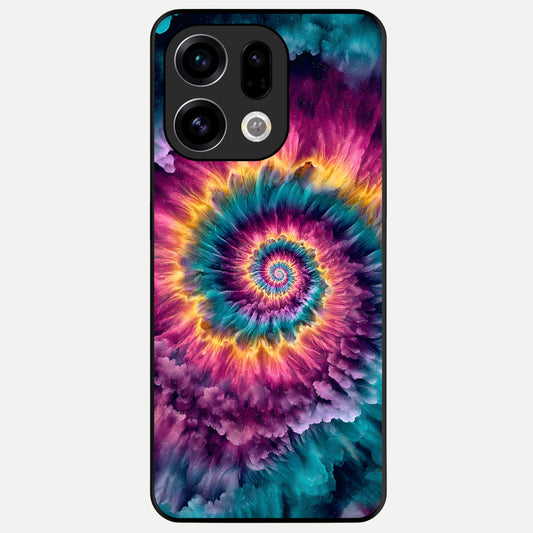  Galactic Spiral Burst Glass Case For Oppo Find X9 back cover – full design glossy printed glass finish
