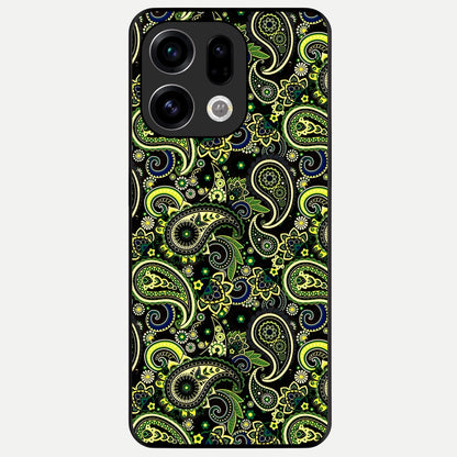  Green Lemon Glass Case For Oppo Find X9 back cover – full design glossy printed glass finish