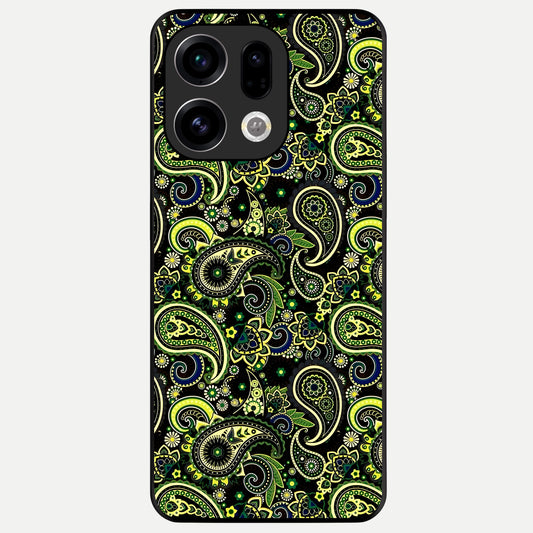  Green Lemon Glass Case For Oppo Find X9 back cover – full design glossy printed glass finish