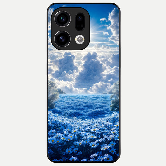  Heavenly Daisy Horizon Glass Case For Oppo Find X9 back cover – full design glossy printed glass finish