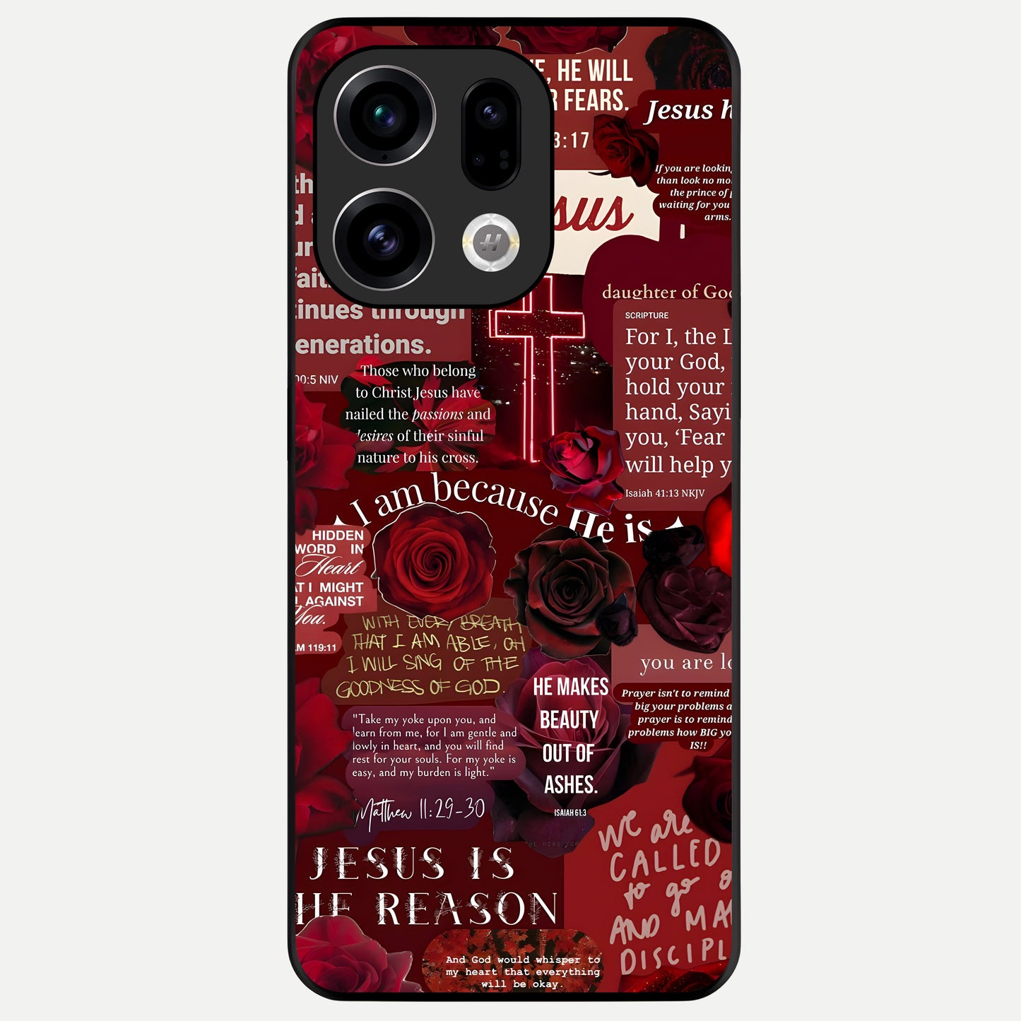  Jesus Love Heals Glass Case For Oppo Find X9 back cover – full design glossy printed glass finish