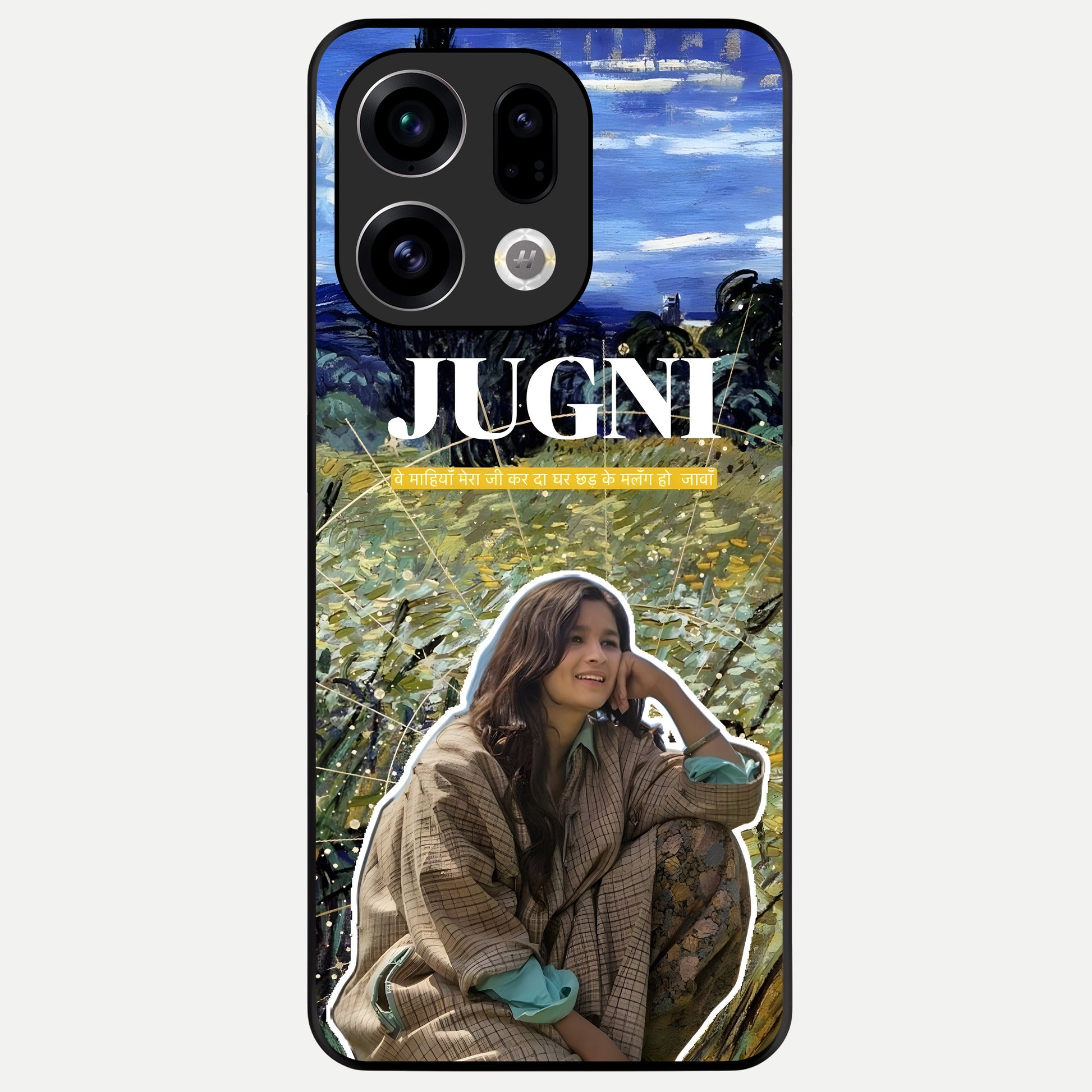 Jugni Soul Vibes Glass Case For Oppo Find X9 back cover – full design glossy printed glass finish