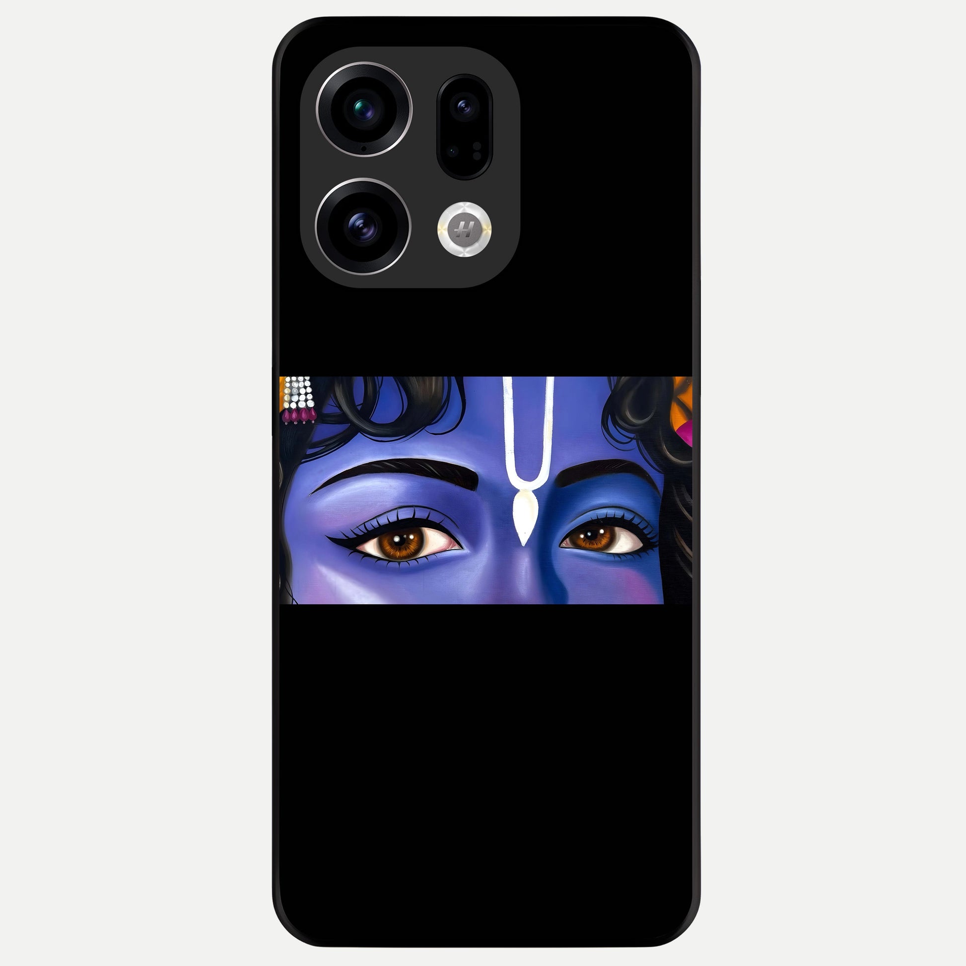  Krishna Eye Glass Case For Oppo Find X9 back cover – full design glossy printed glass finish