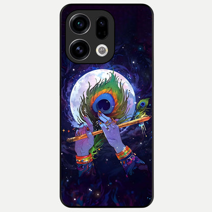  Krishna Hands Art Glass Case For Oppo Find X9 back cover – full design glossy printed glass finish