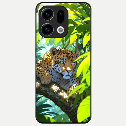  Leopard in Jungle Glass Case For Oppo Find X9 back cover – full design glossy printed glass finish