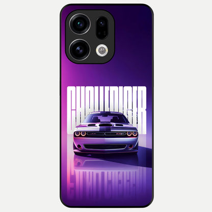  Midnight Muscle Ride Glass Case For Oppo Find X9 back cover – full design glossy printed glass finish