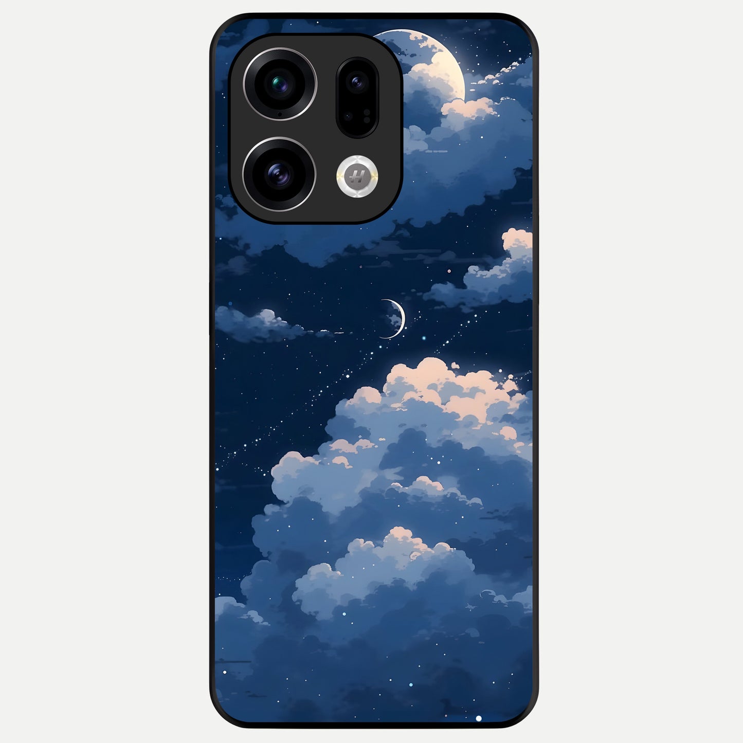  Moon Dream Haze Glass Case For Oppo Find X9 back cover – full design glossy printed glass finish