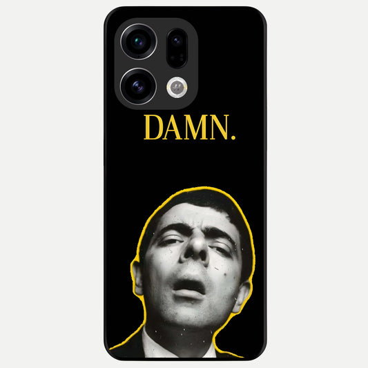  Mr Bean Damn Glass Case For Oppo Find X9 back cover – full design glossy printed glass finish