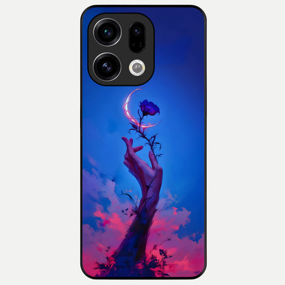  Mystic Hand Glass Case For Oppo Find X9 back cover – full design glossy printed glass finish