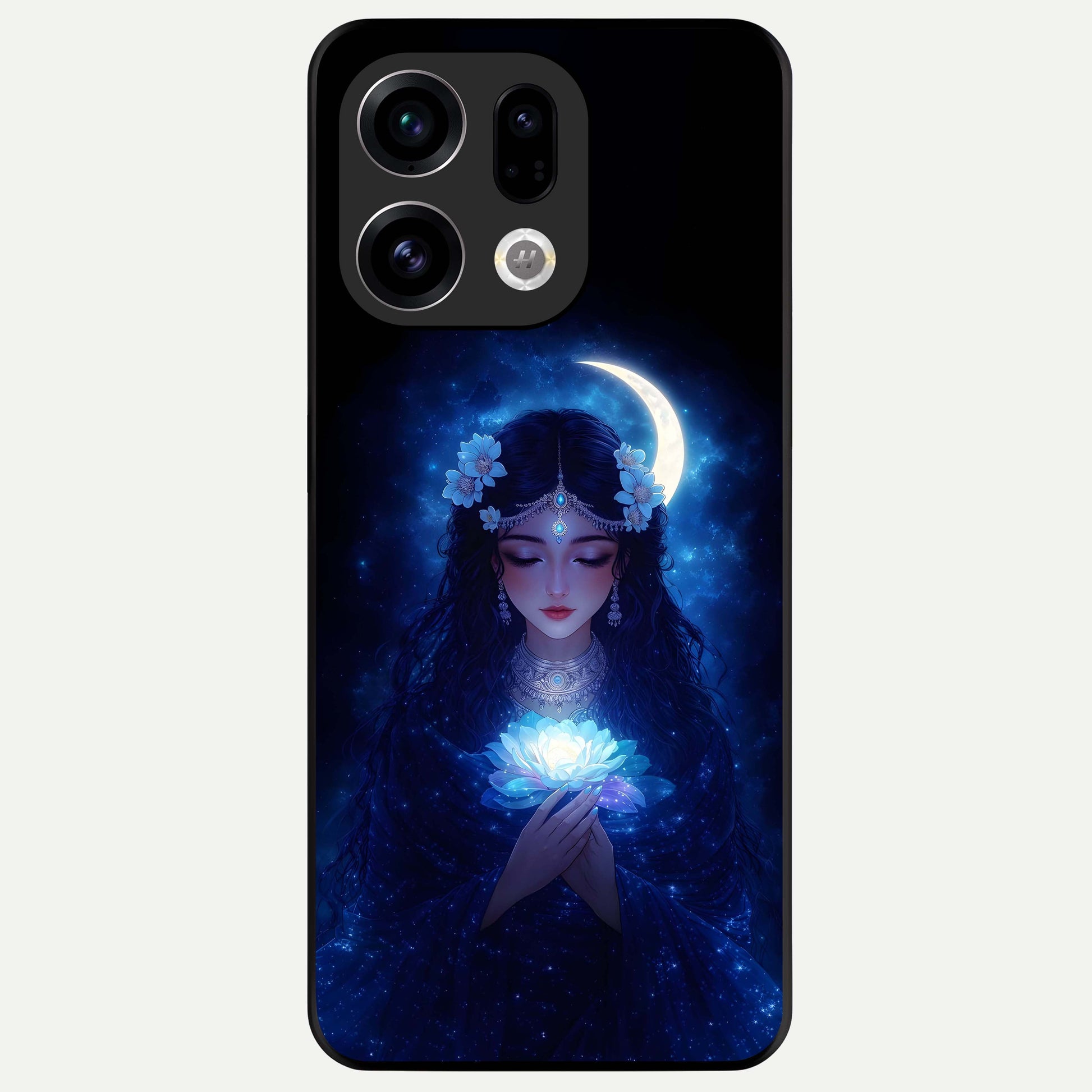  Mystic Moon Queen Glass Case For Oppo Find X9 back cover – full design glossy printed glass finish