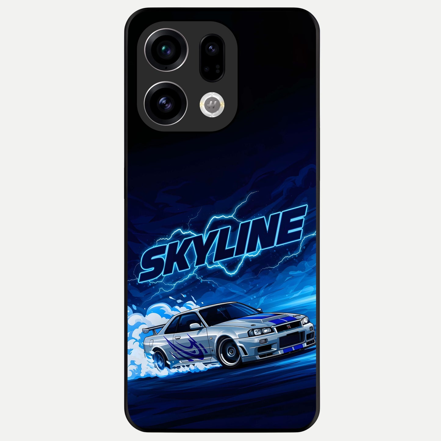  Neon Drift Beast Glass Case For Oppo Find X9 back cover – full design glossy printed glass finish