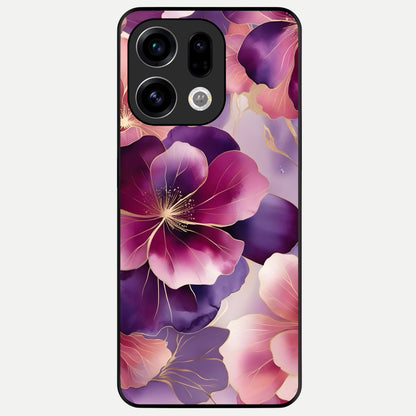  Pink Bouquet Florals Glass Case For Oppo Find X9 back cover – full design glossy printed glass finish