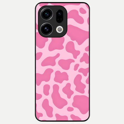  Pinkish Scenery Glass Case For Oppo Find X9 back cover – full design glossy printed glass finish
