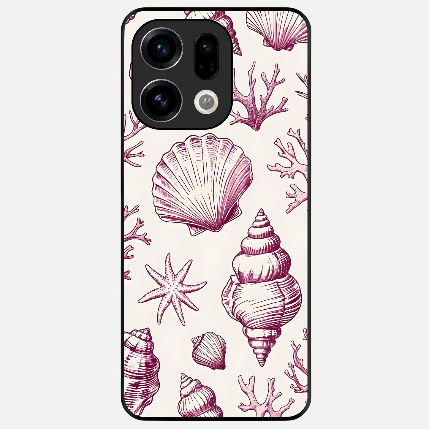 Pink Power Sparks Glass Case For Oppo Find X9 back cover – full design glossy printed glass finish