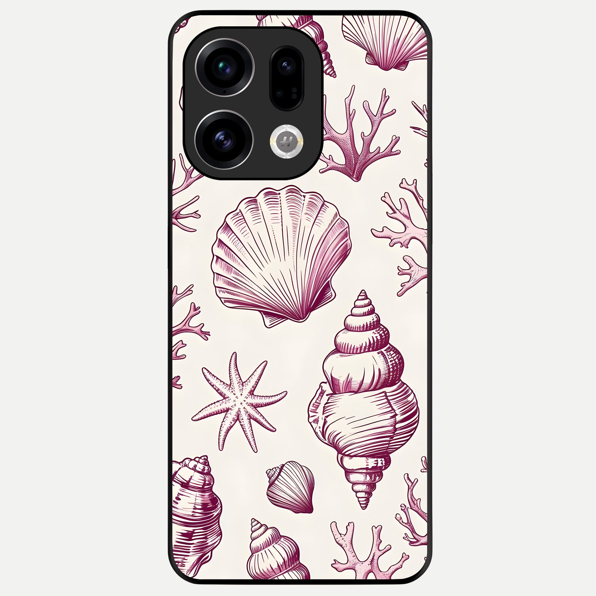  Pink Power Sparks Glass Case For Oppo Find X9 back cover – full design glossy printed glass finish