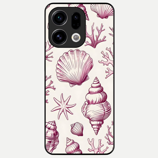  Pink Power Sparks Glass Case For Oppo Find X9 back cover – full design glossy printed glass finish