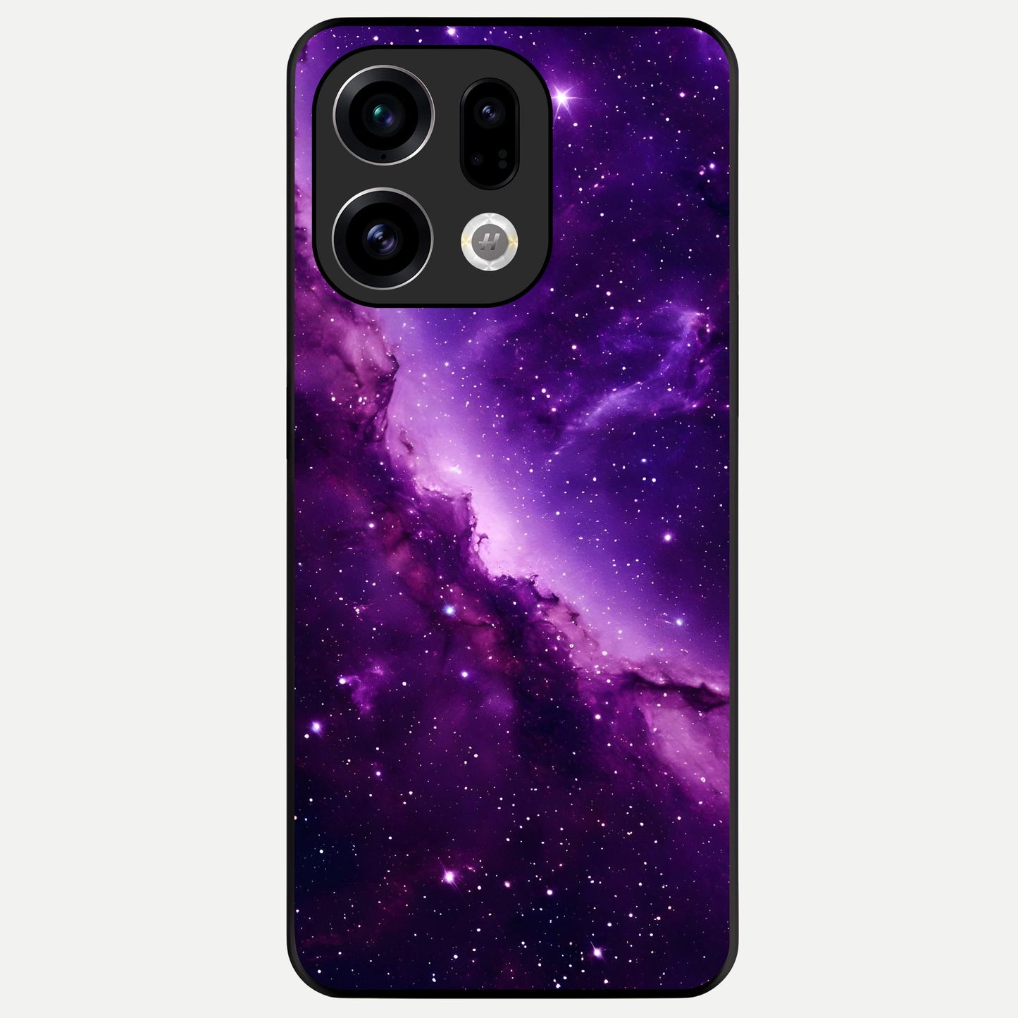  Purple Shade Sky Glass Case For Oppo Find X9 back cover – full design glossy printed glass finish