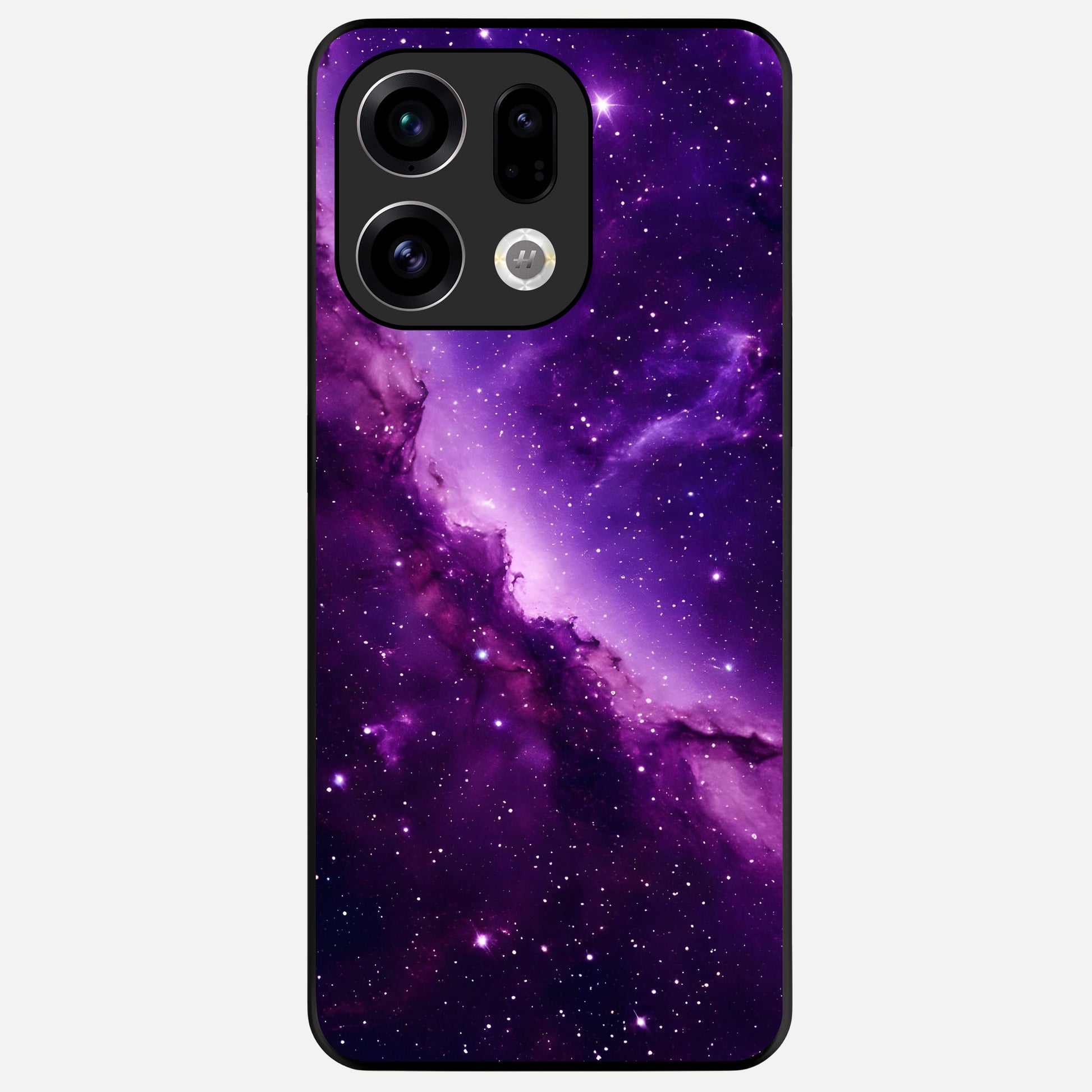  Purple Shade Sky Glass Case For Oppo Find X9 back cover – full design glossy printed glass finish
