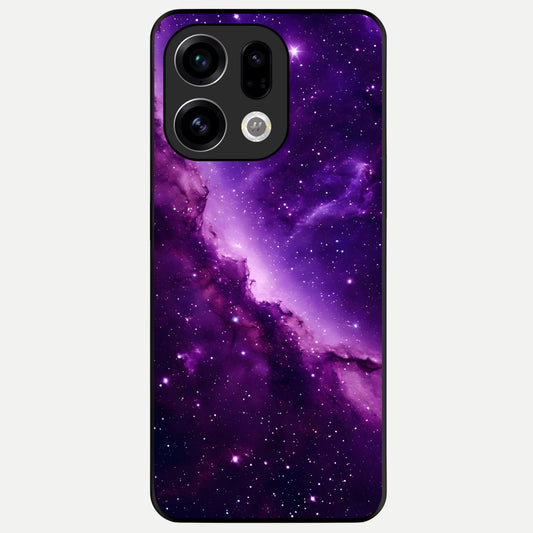  Purple Shade Sky Glass Case For Oppo Find X9 back cover – full design glossy printed glass finish