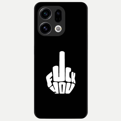  Rebel Mode On Glass Case For Oppo Find X9 back cover – full design glossy printed glass finish