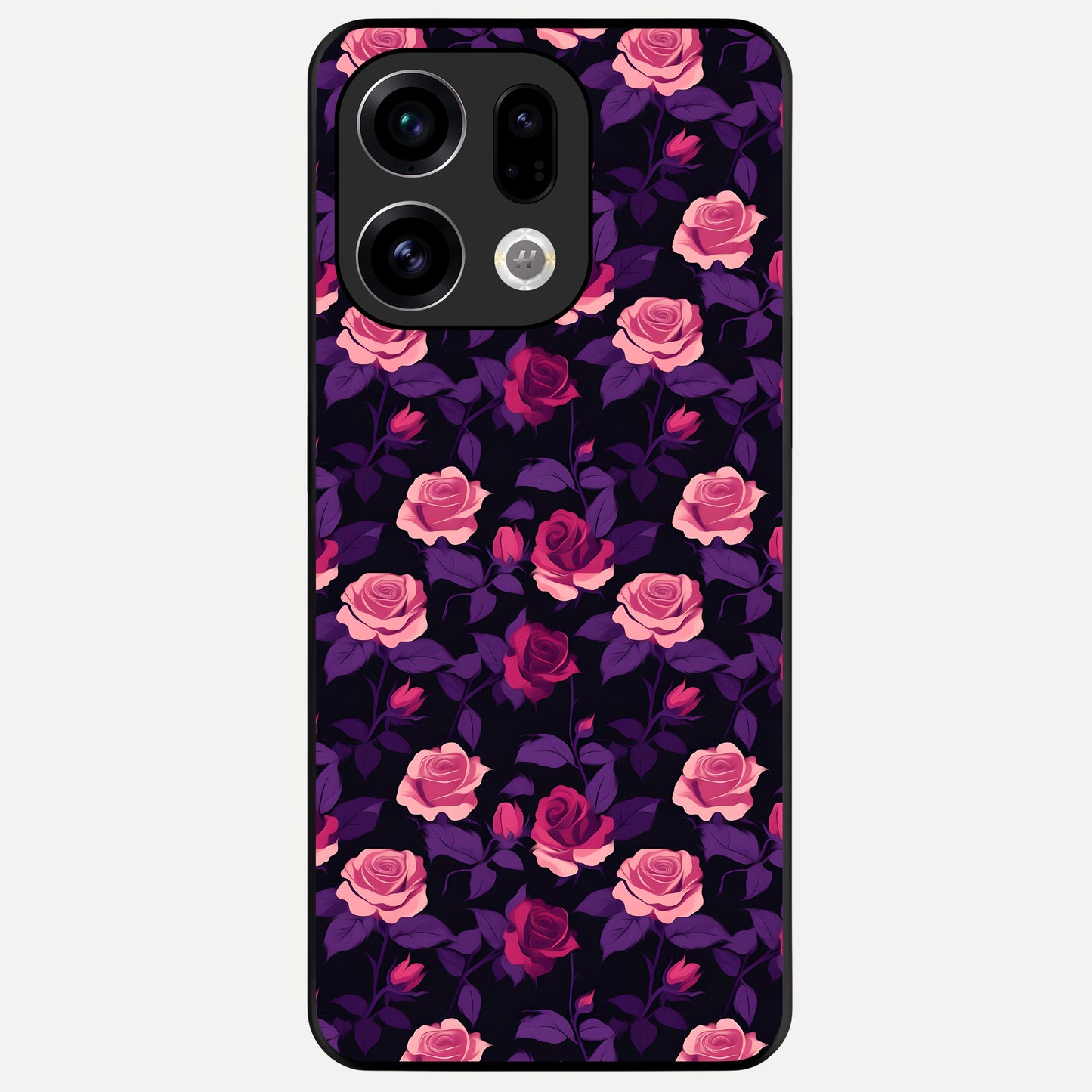  Rose Garden Twilight Glass Case For Oppo Find X9 back cover – full design glossy printed glass finish