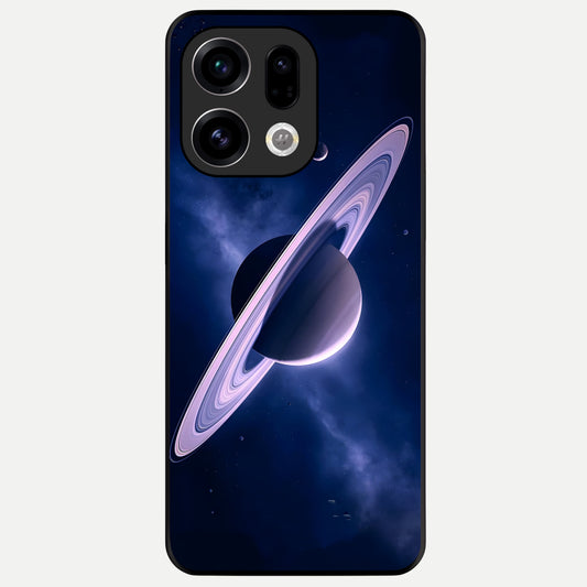  Saturn Ring Mystique Glass Case For Oppo Find X9 back cover – full design glossy printed glass finish