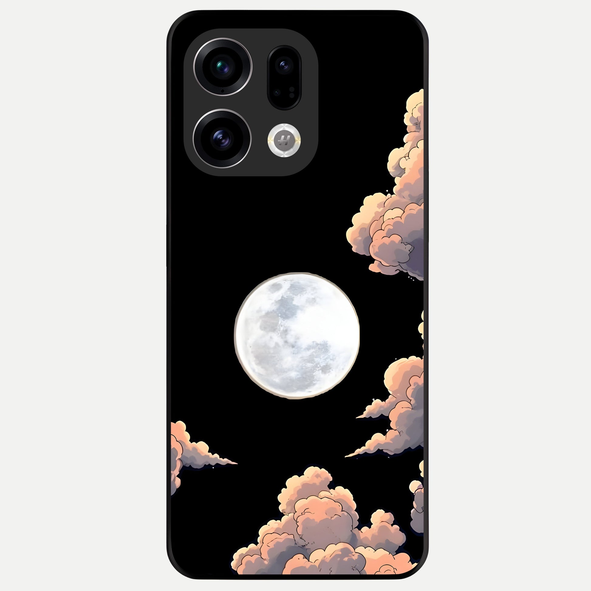  Shade Cloud Moon Glass Case For Oppo Find X9 back cover – full design glossy printed glass finish