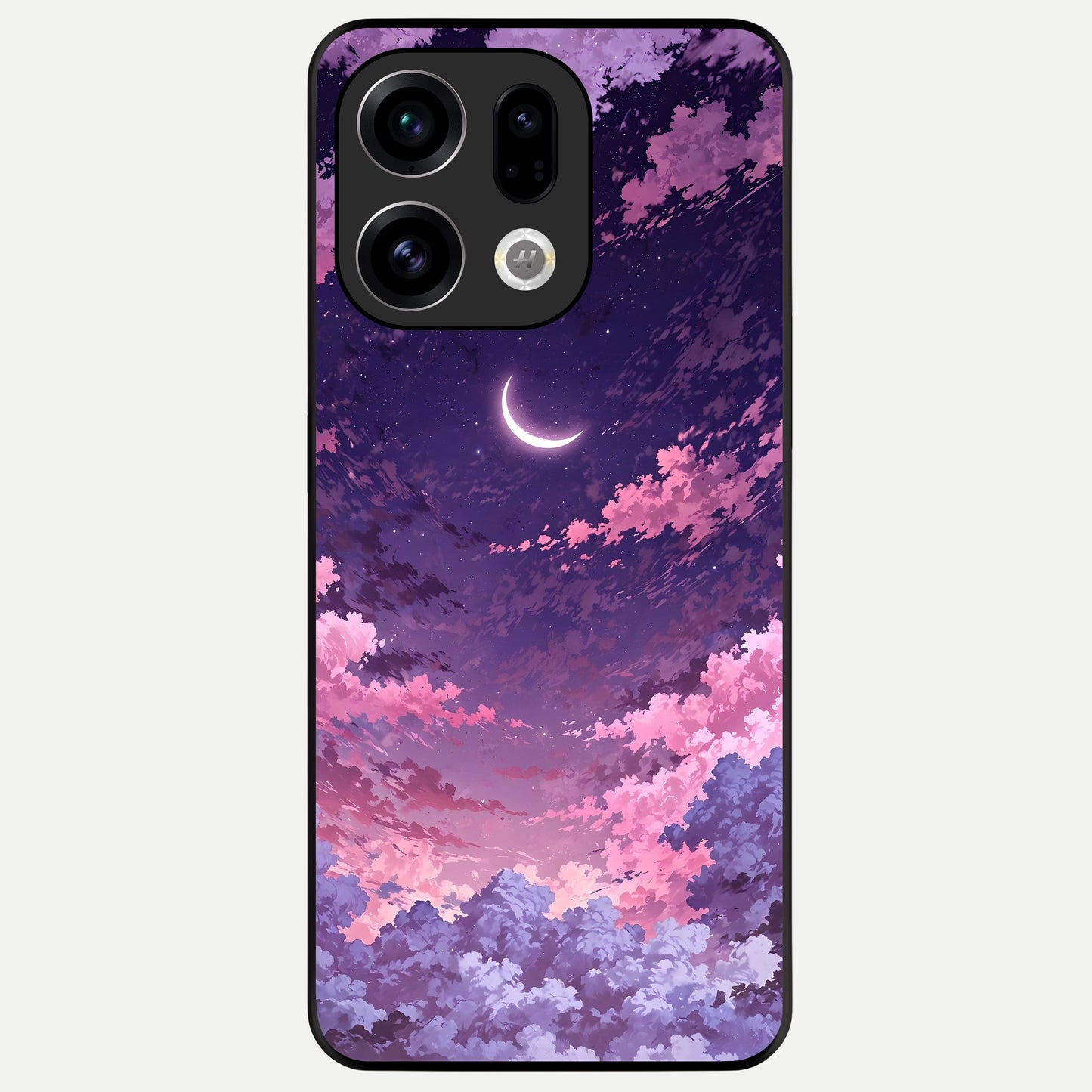  Sky Drift Clouds Glass Case For Oppo Find X9 back cover – full design glossy printed glass finish