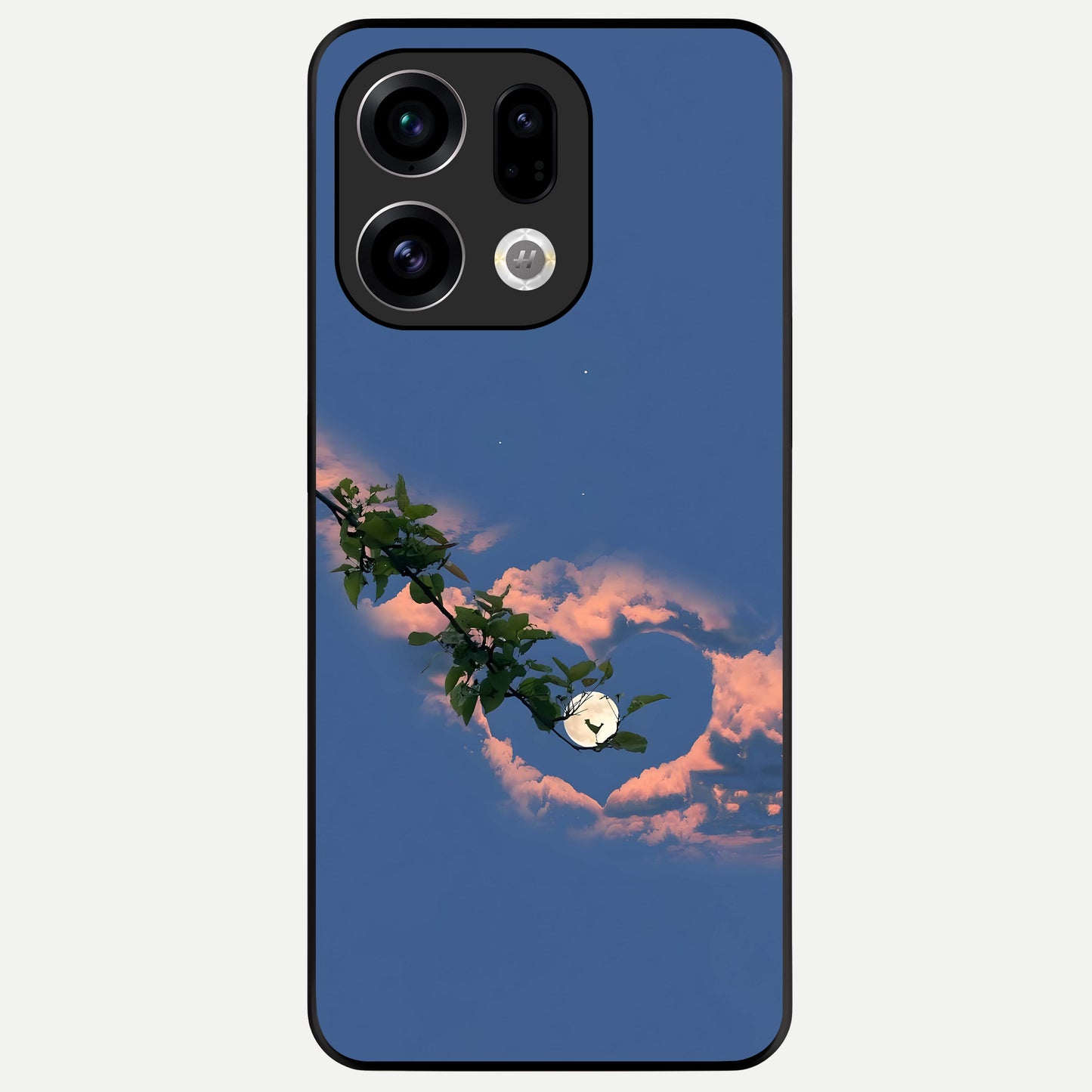  Sky Under Tree Glass Case For Oppo Find X9 back cover – full design glossy printed glass finish