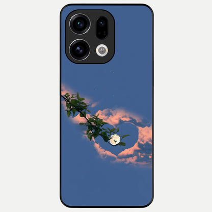  Sky Under Tree Glass Case For Oppo Find X9 back cover – full design glossy printed glass finish