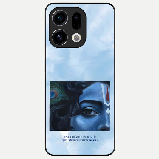  Spiritual Krishna Glass Case For Oppo Find X9 back cover – full design glossy printed glass finish