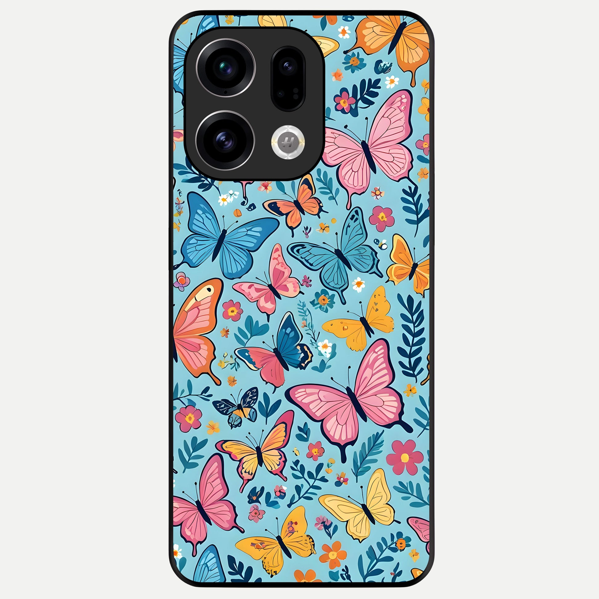  Spring Wing Garden Glass Case For Oppo Find X9 back cover – full design glossy printed glass finish