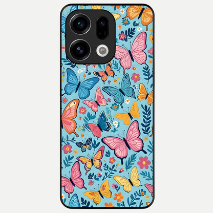  Spring Wing Garden Glass Case For Oppo Find X9 back cover – full design glossy printed glass finish