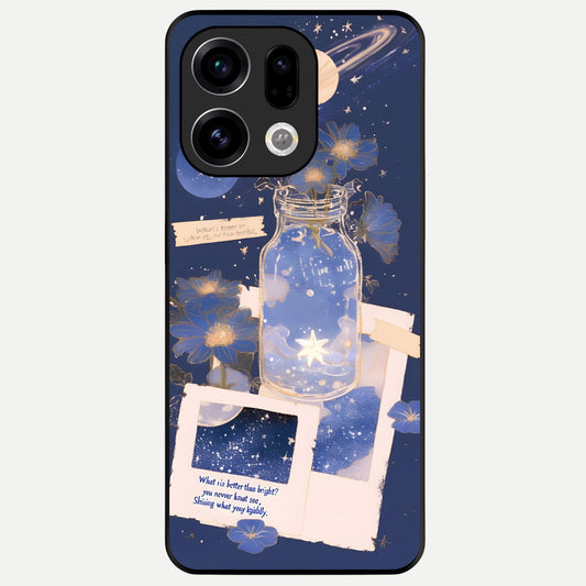  Starlit Cosmic Jar Glass Case For Oppo Find X9 back cover – full design glossy printed glass finish