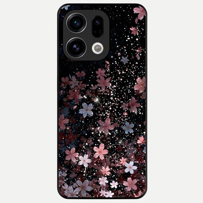  Starlit Flower Dreams Glass Case For Oppo Find X9 back cover – full design glossy printed glass finish