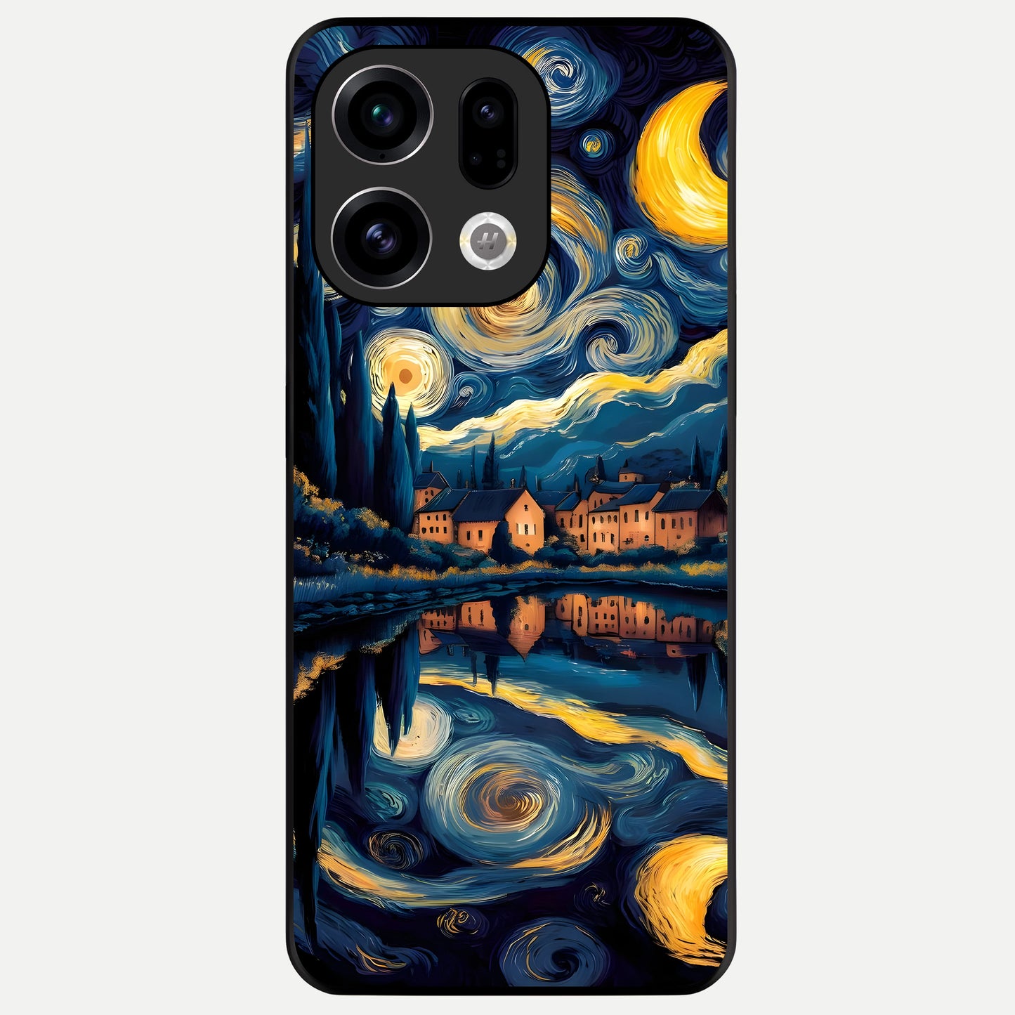 Starry Sky Serenity Glass Case For Oppo Find X9 back cover – full design glossy printed glass finish