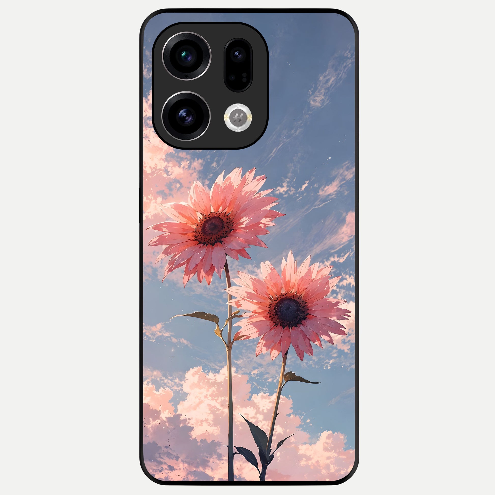  Sun Moon Balance Glass Case For Oppo Find X9 back cover – full design glossy printed glass finish