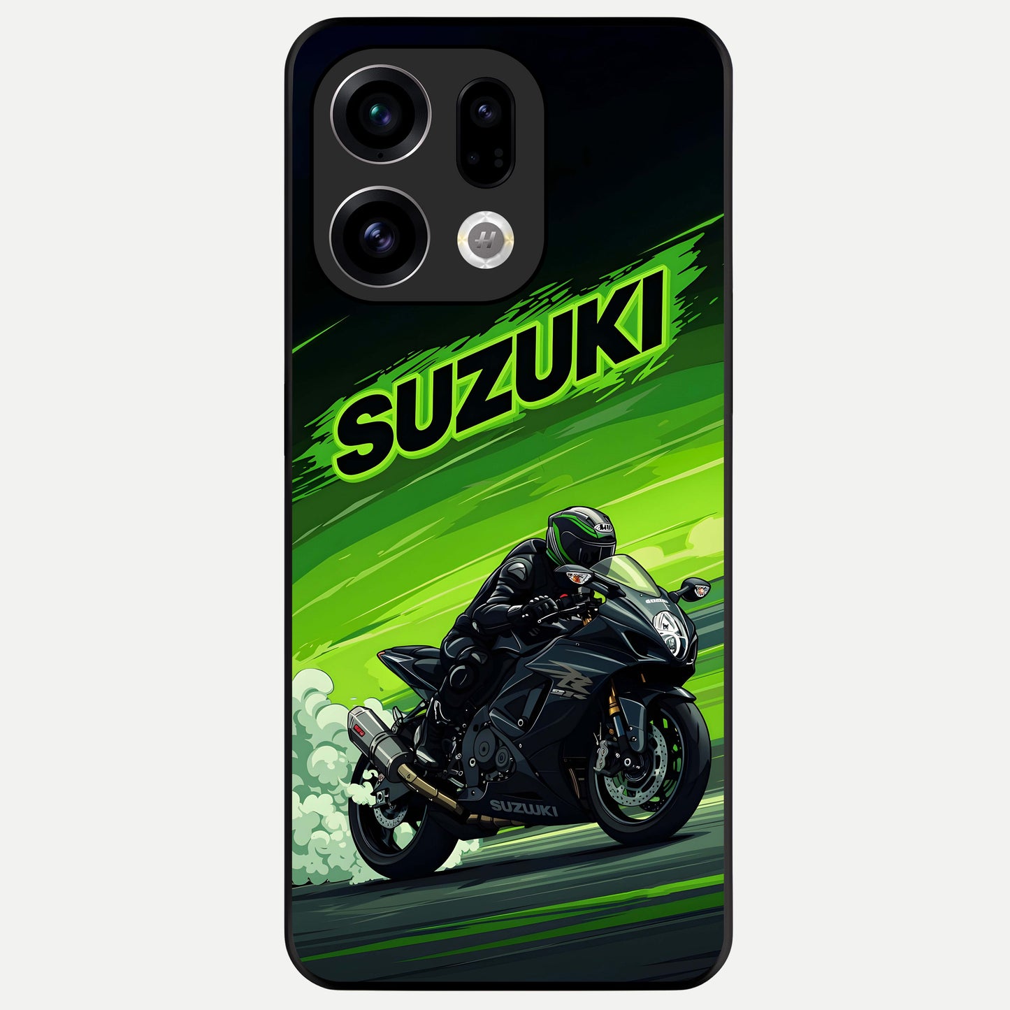  Suzuki Speed Beast Glass Case For Oppo Find X9 back cover – full design glossy printed glass finish