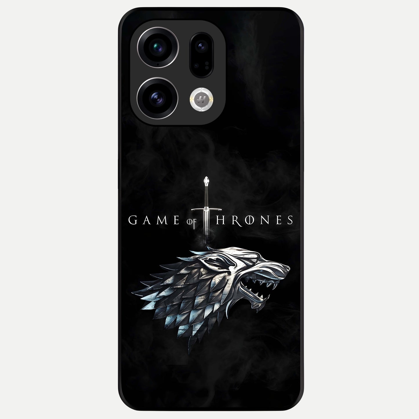  Throne Wolf Legacy Glass Case For Oppo Find X9 back cover – full design glossy printed glass finish