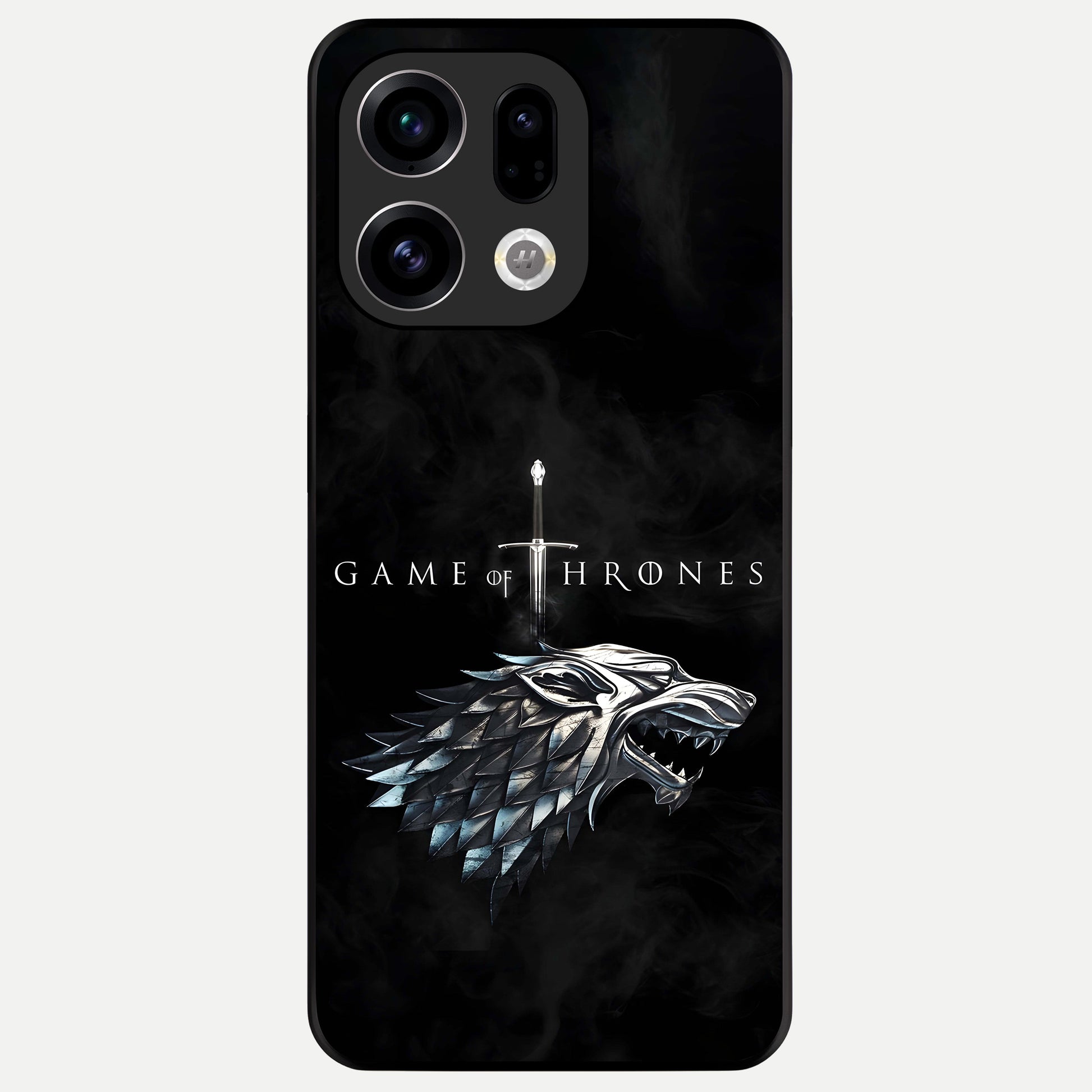  Throne Wolf Legacy Glass Case For Oppo Find X9 back cover – full design glossy printed glass finish