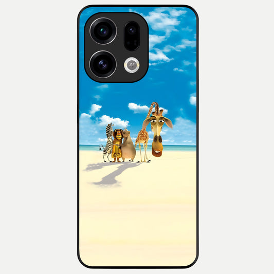  Tropical Fun Squad Glass Case For Oppo Find X9 back cover – full design glossy printed glass finish
