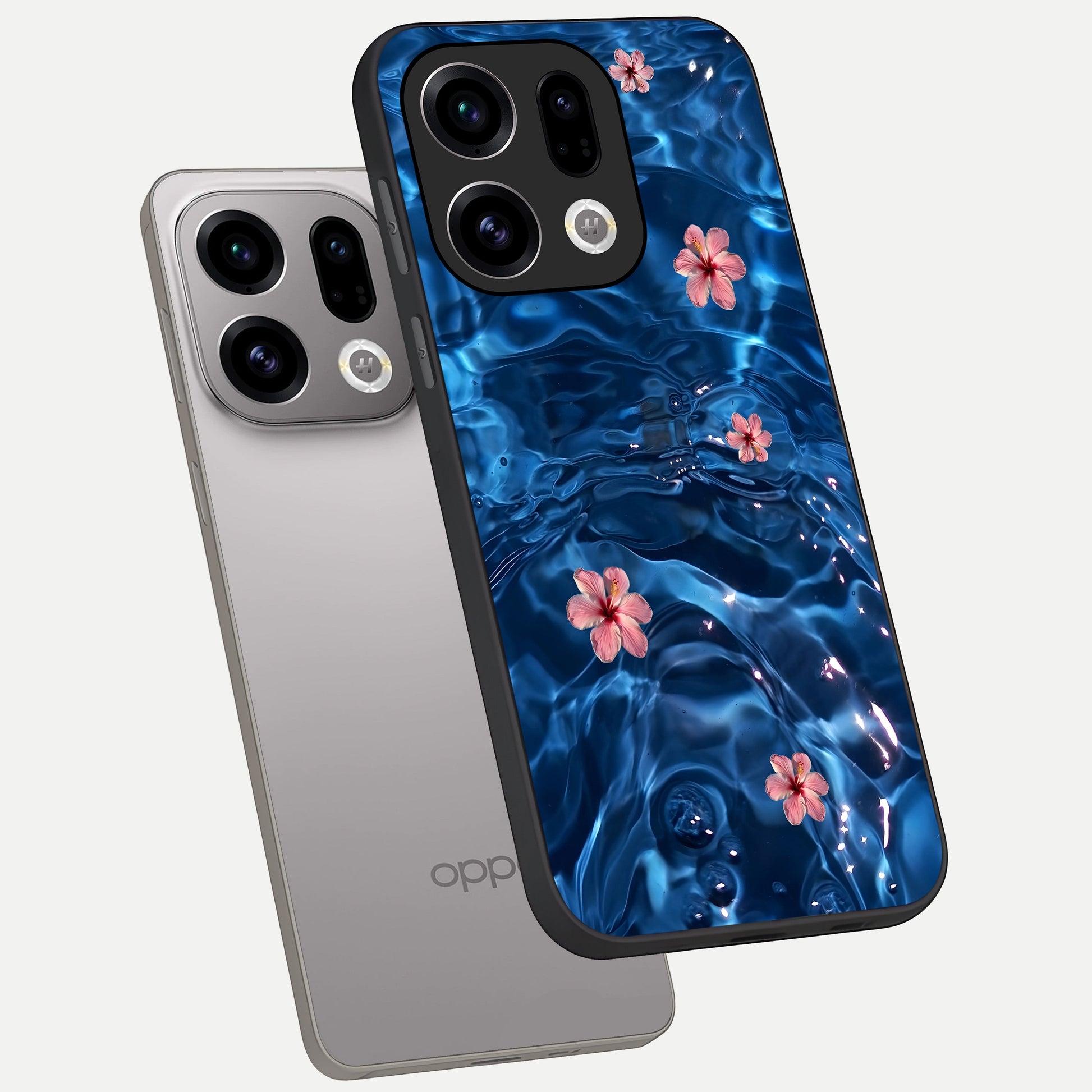  Bloom Thread Art phone case For Oppo Find X9 showing premium glass back cover with detailed artwork
