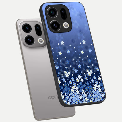  Blue Starry phone case For Oppo Find X9 showing premium glass back cover with detailed artwork