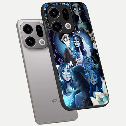  Butterfly Ghost Soul phone case For Oppo Find X9 showing premium glass back cover with detailed artwork