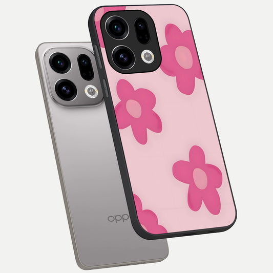  Candy Bloom Dreams phone case For Oppo Find X9 showing premium glass back cover with detailed artwork