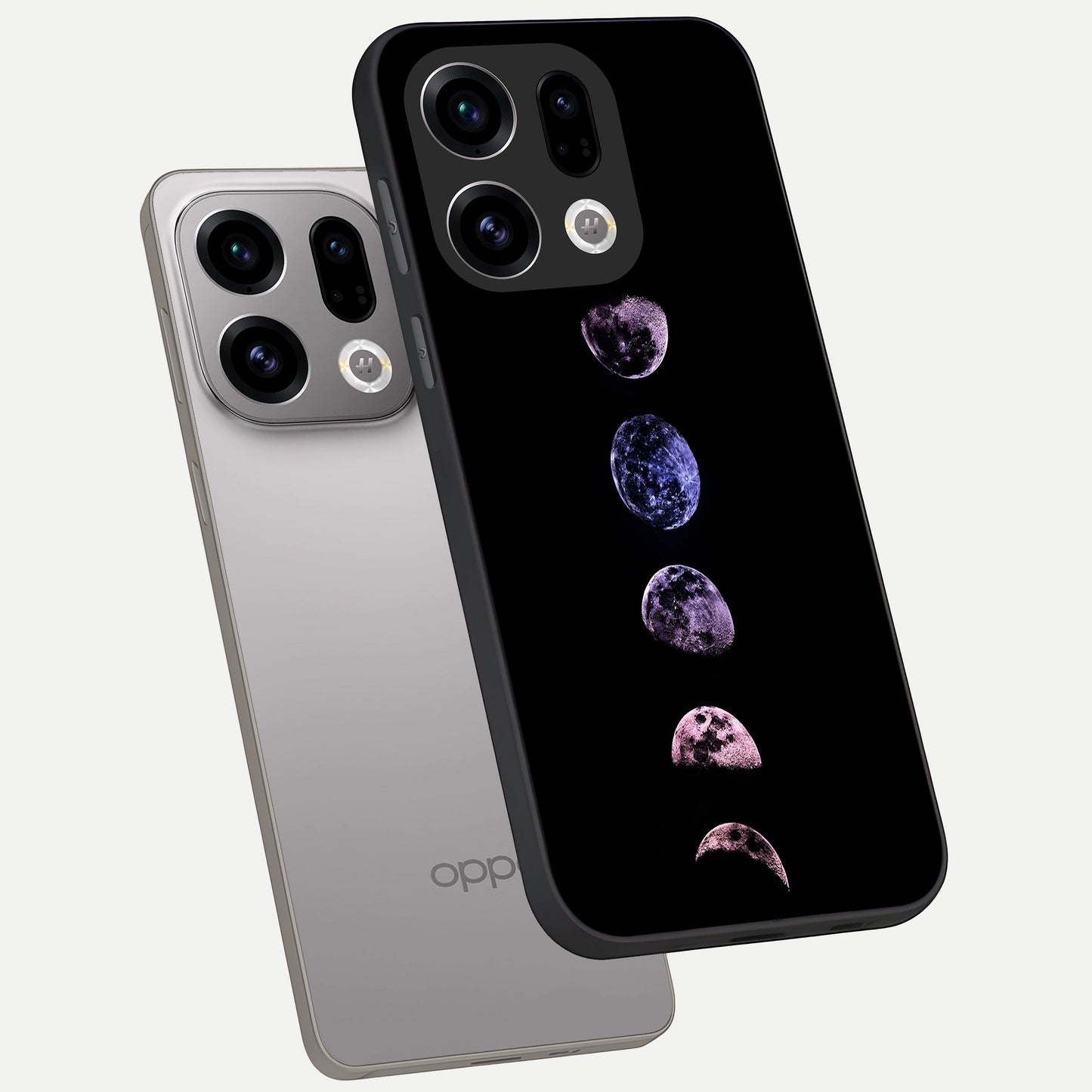  Crimson All Planets phone case For Oppo Find X9 showing premium glass back cover with detailed artwork