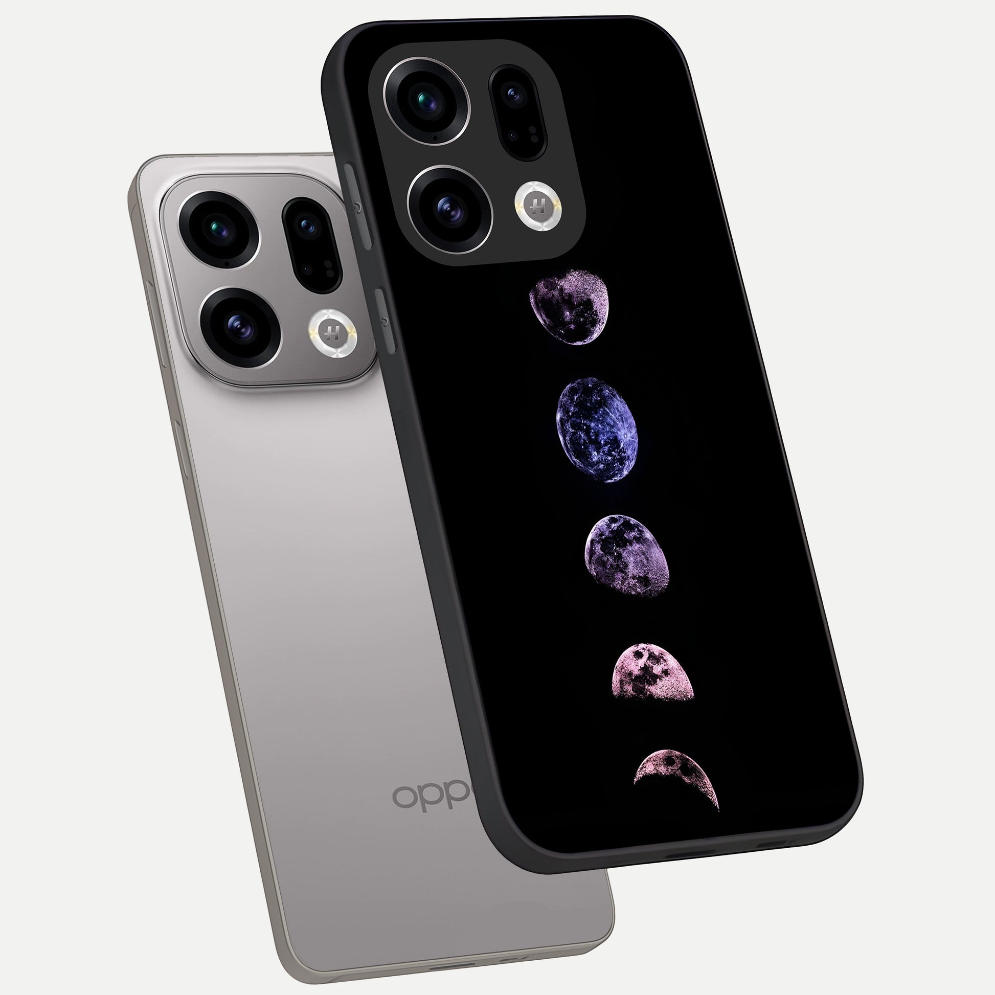  Crimson All Planets phone case For Oppo Find X9 showing premium glass back cover with detailed artwork