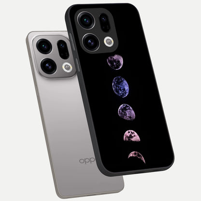  Crimson All Planets phone case For Oppo Find X9 showing premium glass back cover with detailed artwork